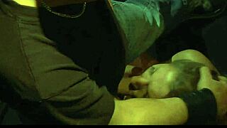 hardcore blonde gets tied up, spanked, and forced to suck with cum in mouth