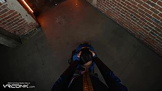 Horny Brunette Lucy Sucks And Fucks Anally In Fallout Cosplay!