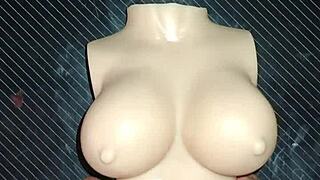 Dolly Begs for Double Penetration and I Finish on Her Chest in Wild Desk Action