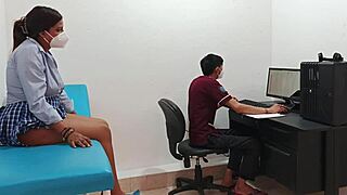 Perverted doctor fucks horny 18 year old teen pussy