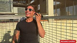 talking to wife on phone while with her friend outdoors