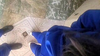 i'm recording this schoolgirl getting fucked quick in the bathroom