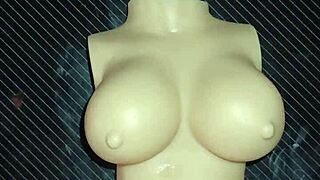 Dolly Begs for Double Penetration and I Finish on Her Chest in Wild Desk Action