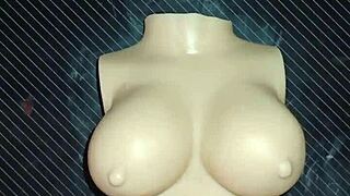 Dolly Begs for Double Penetration and I Finish on Her Chest in Wild Desk Action