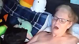 hot mature does naked yoga then mastur... oops, touches herself