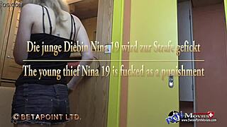 Young Thief Nina 19 Punished With Fucking