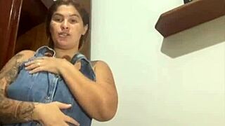 Woman Flashes and Excites Men with Hard Dicks