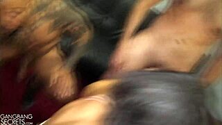 Diamond Takes Deep Gangbang Creampie Fuck