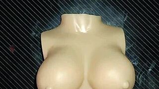 Dolly Begs for Double Penetration and I Finish on Her Chest in Wild Desk Action