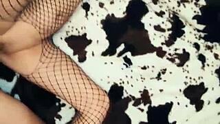 Beautiful Milf Wife in Stockings Seduces Husband for Intense Anal