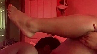 my ebony boyfriend enjoys feasting on wet pussy in intimate moment