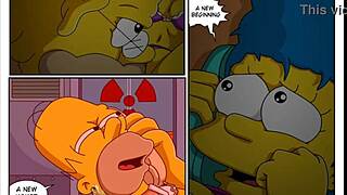 marge simpson explores grandpa in storm warning