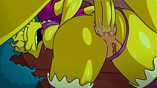 marge simpson explores grandpa in storm warning