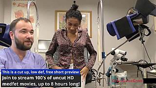 at tampa university, miss mars spreads big ass and tits in entrance physical