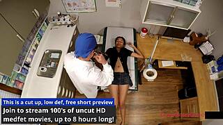 at tampa university, miss mars spreads big ass and tits in entrance physical