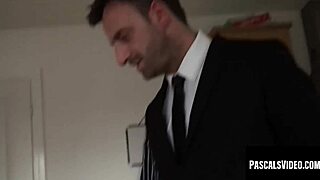 Mature woman enjoys session after cleaning