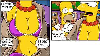 marge simpson explores grandpa in storm warning