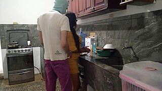 Luxurious Homemade Blowjob For Stepbrother's Monster Cock In The Kitchen!