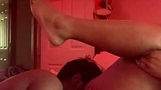 my ebony boyfriend enjoys feasting on wet pussy in intimate moment