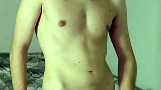 Feeling intense pleasure during solo masturbation and cum on webcam