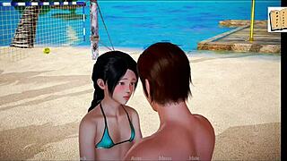 my new family 57: redhead brunette teens erotic game with small tits 😏