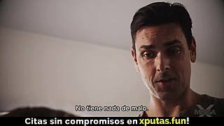 blonde stepdaughter sucks cock and fucks with spanish subtitles