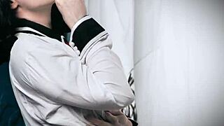 mollyredwolf receives a triple cumshot in bioshock costume