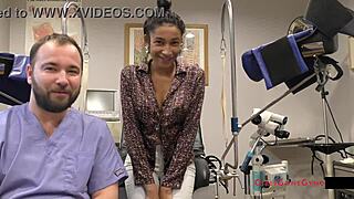 at tampa university, miss mars spreads big ass and tits in entrance physical