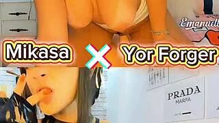 Yor Forger and Mikasa in cosplay moaning during doggystyle. Which one gives the naughtiest blowjob? 😈