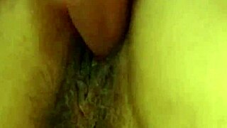 Hairy Pussy Blonde Mature Fumbled by Two Cocks