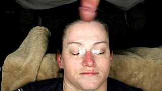 slave takes cum bukkake compilation