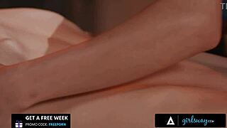 gorgeous masseuse kylie rocket passionately massages hot blonde braylin bailey with kissing fingering scissoring and muff diving