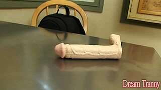 Tranny Deborah Tavares Asshole Plugged While Jerking Off