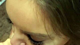 Monika Fox has fast sex and blowjob with her lover in the hallway