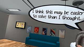 VR Aida's secret therapy session with spanking elements