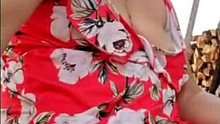 Watch this hot blonde milf masturbate to orgasm