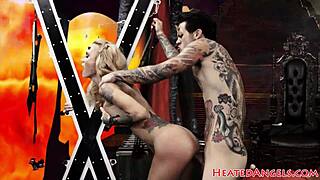 Devilish Punk Babe Gets Drilled