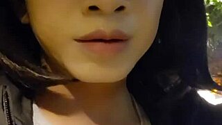 Shemale Ting Xuan Enjoys Outdoor Activity In The Park