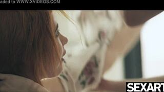 hey, watch this flexible lesbian devour her redhead girlfriend's pussy