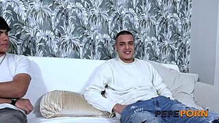 Adela Myers Debuts Threesome With Two Young Guys In Cowboy Mode