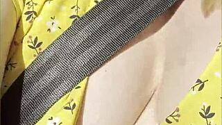 wifey’s perfect tits flash while driving again