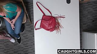 redhead teen and milf screwed by security for shoplifting