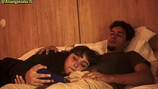 Watching Netflix with my stepsister got wild. I couldn't resist slipping into her mouth, nearly got caught!