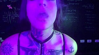 Lexi Smoking and Masturbating Her Big Pussy