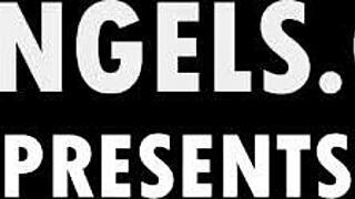 nervous babes engage in detailed lesbian fingering and rimming with jenna sativa and april olsen