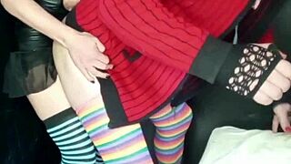 Brunette Milf Lola Pegging Big Cock Anal with Strapon