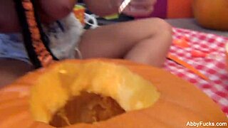 Abigail Mac's Halloween solo masturbation with big tits