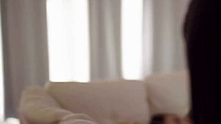 skinny blonde has intimate talk with step-uncle before tasting cock