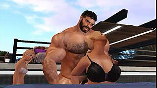 Blonde Hunk Cam Heyward In Gay Threesome With Old Cuckold And Cum