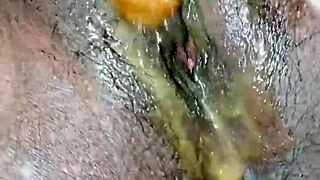 Soo hot fun with big pussy lips and assfucking